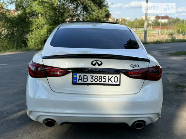 Білий Інфініті Q50, об'ємом двигуна 3 л та пробігом 46 тис. км за 21900 $, фото 5 на Automoto.ua