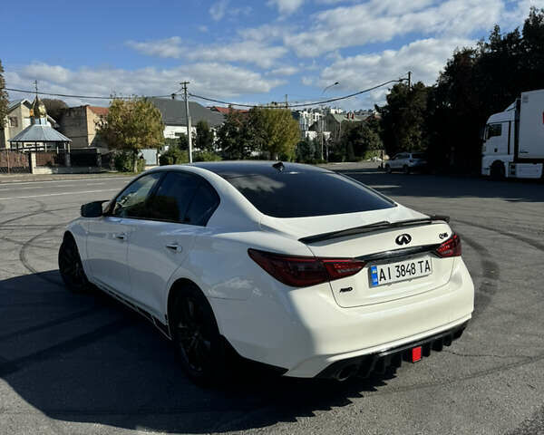 Белый Инфинити Q50, объемом двигателя 3 л и пробегом 87 тыс. км за 19700 $, фото 21 на Automoto.ua