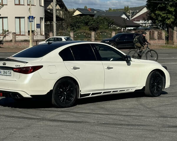 Белый Инфинити Q50, объемом двигателя 3 л и пробегом 87 тыс. км за 19700 $, фото 7 на Automoto.ua