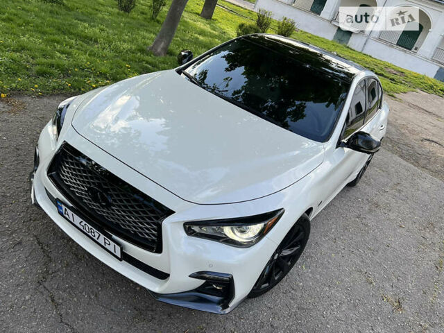 Білий Інфініті Q50, об'ємом двигуна 3 л та пробігом 52 тис. км за 19600 $, фото 15 на Automoto.ua