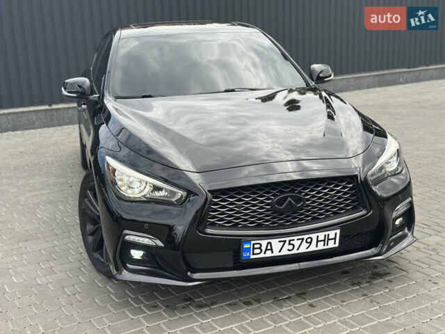 Черный Инфинити Q50, объемом двигателя 3.7 л и пробегом 144 тыс. км за 14999 $, фото 1 на Automoto.ua