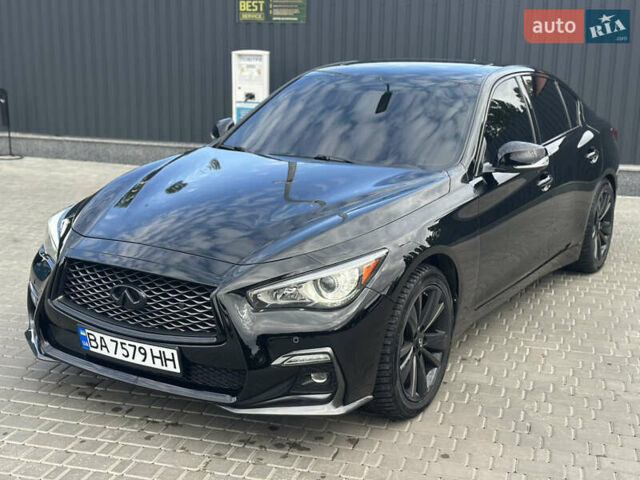 Черный Инфинити Q50, объемом двигателя 3.7 л и пробегом 144 тыс. км за 14999 $, фото 4 на Automoto.ua
