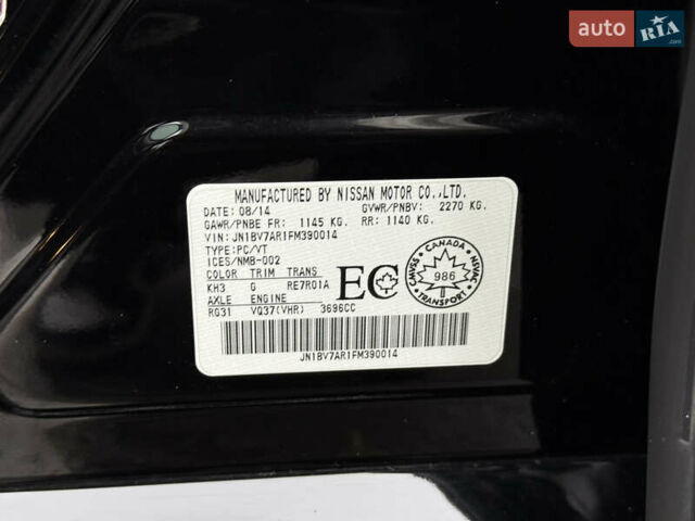 Черный Инфинити Q50, объемом двигателя 3.7 л и пробегом 150 тыс. км за 14650 $, фото 56 на Automoto.ua