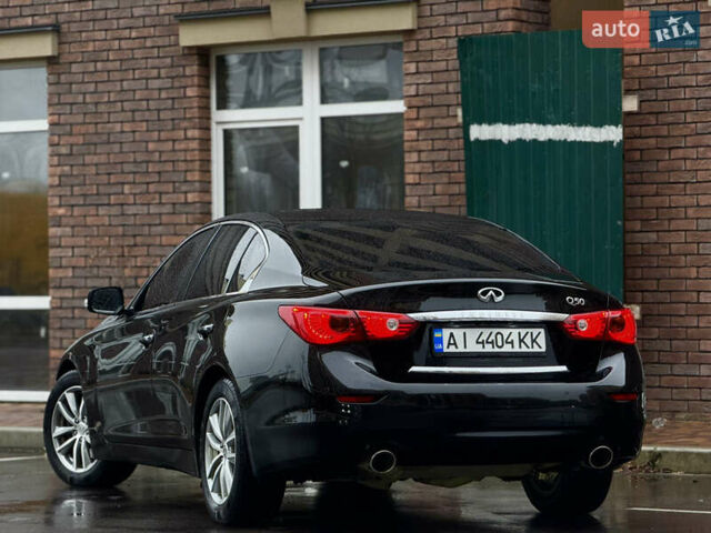 Черный Инфинити Q50, объемом двигателя 2.2 л и пробегом 221 тыс. км за 14300 $, фото 1 на Automoto.ua