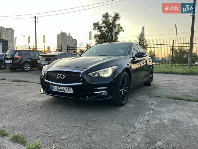 Черный Инфинити Q50, объемом двигателя 3.7 л и пробегом 90 тыс. км за 15400 $, фото 1 на Automoto.ua