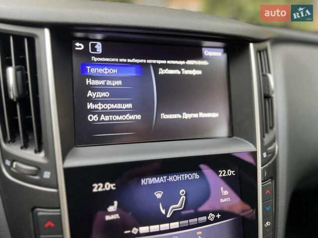 Черный Инфинити Q50, объемом двигателя 2 л и пробегом 53 тыс. км за 18900 $, фото 149 на Automoto.ua