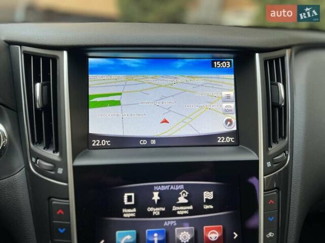 Черный Инфинити Q50, объемом двигателя 2 л и пробегом 53 тыс. км за 18900 $, фото 127 на Automoto.ua