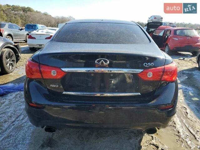 Черный Инфинити Q50, объемом двигателя 3 л и пробегом 68 тыс. км за 2600 $, фото 5 на Automoto.ua