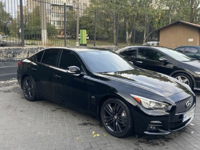 Чорний Інфініті Q50, об'ємом двигуна 3 л та пробігом 122 тис. км за 16999 $, фото 2 на Automoto.ua