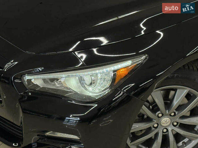 Черный Инфинити Q50, объемом двигателя 3 л и пробегом 137 тыс. км за 15499 $, фото 2 на Automoto.ua