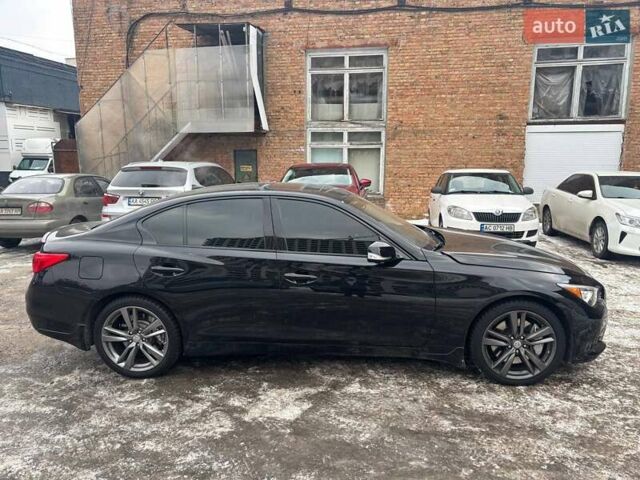 Чорний Інфініті Q50, об'ємом двигуна 3 л та пробігом 109 тис. км за 15900 $, фото 1 на Automoto.ua