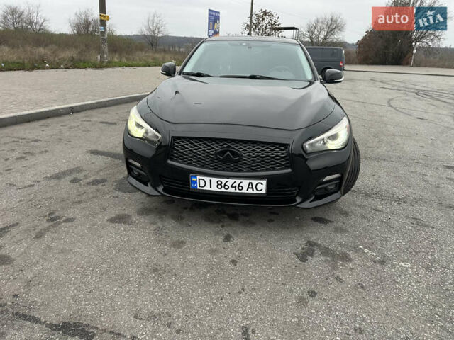 Черный Инфинити Q50, объемом двигателя 3 л и пробегом 80 тыс. км за 13300 $, фото 3 на Automoto.ua