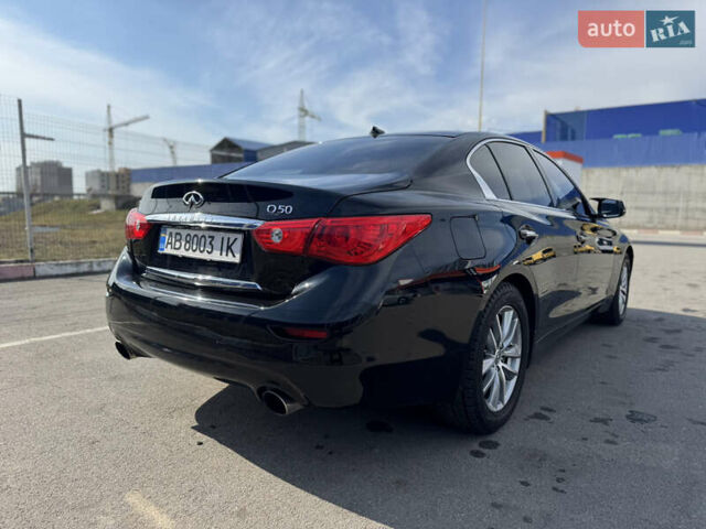 Черный Инфинити Q50, объемом двигателя 1.99 л и пробегом 174 тыс. км за 12999 $, фото 10 на Automoto.ua