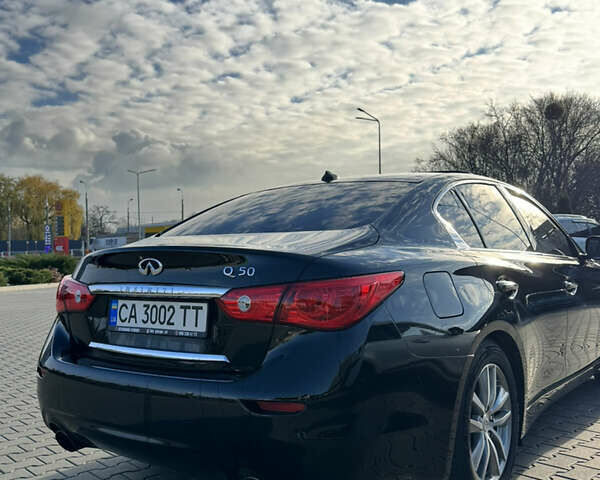 Черный Инфинити Q50, объемом двигателя 3 л и пробегом 175 тыс. км за 13700 $, фото 2 на Automoto.ua