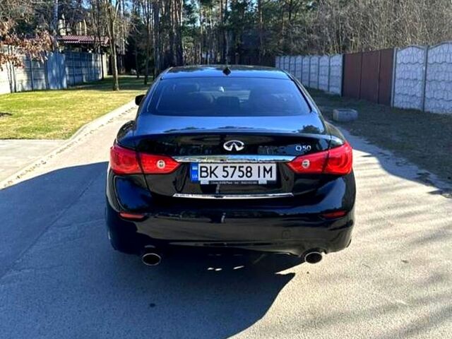 Черный Инфинити Q50, объемом двигателя 2 л и пробегом 137 тыс. км за 14500 $, фото 3 на Automoto.ua