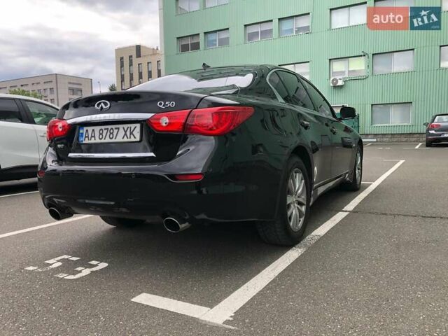 Чорний Інфініті Q50, об'ємом двигуна 3 л та пробігом 144 тис. км за 15350 $, фото 4 на Automoto.ua