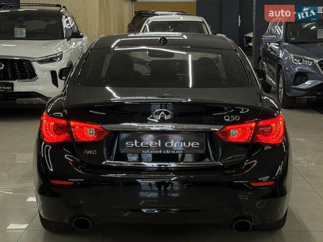 Черный Инфинити Q50, объемом двигателя 3 л и пробегом 137 тыс. км за 15499 $, фото 11 на Automoto.ua
