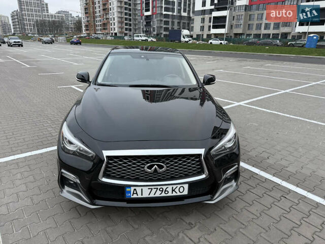 Черный Инфинити Q50, объемом двигателя 3 л и пробегом 112 тыс. км за 17800 $, фото 5 на Automoto.ua