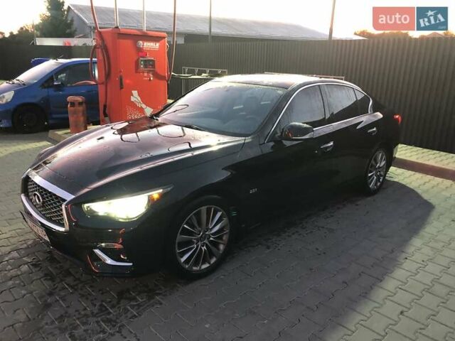 Черный Инфинити Q50, объемом двигателя 1.99 л и пробегом 165 тыс. км за 14999 $, фото 3 на Automoto.ua