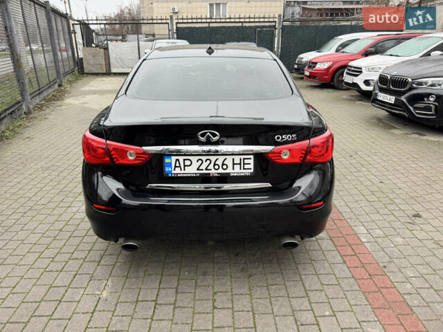 Черный Инфинити Q50, объемом двигателя 3 л и пробегом 100 тыс. км за 9200 $, фото 4 на Automoto.ua