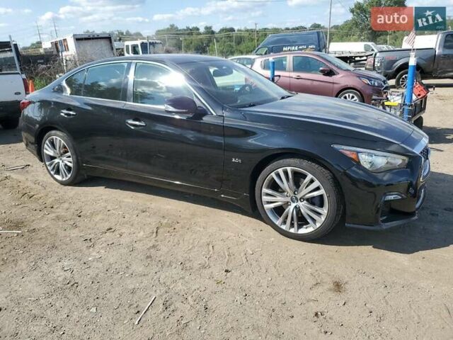 Черный Инфинити Q50, объемом двигателя 3 л и пробегом 144 тыс. км за 3100 $, фото 3 на Automoto.ua