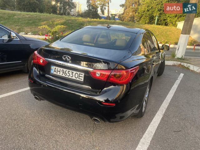 Черный Инфинити Q50, объемом двигателя 2.14 л и пробегом 90 тыс. км за 17200 $, фото 11 на Automoto.ua