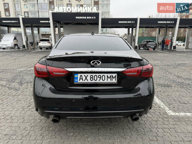 Чорний Інфініті Q50, об'ємом двигуна 3 л та пробігом 86 тис. км за 14500 $, фото 6 на Automoto.ua