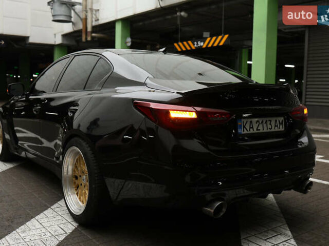 Черный Инфинити Q50, объемом двигателя 3 л и пробегом 157 тыс. км за 17777 $, фото 3 на Automoto.ua