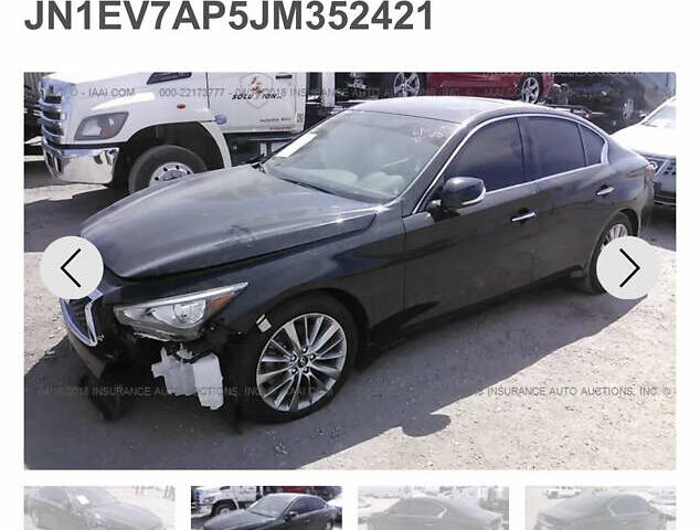 Чорний Інфініті Q50, об'ємом двигуна 3 л та пробігом 86 тис. км за 14500 $, фото 24 на Automoto.ua