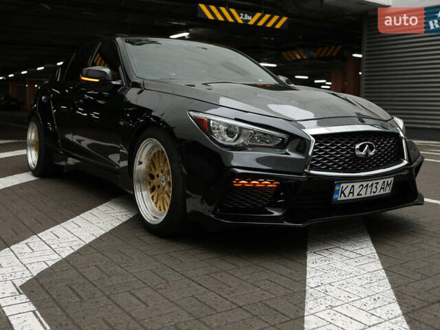 Черный Инфинити Q50, объемом двигателя 3 л и пробегом 157 тыс. км за 17777 $, фото 1 на Automoto.ua