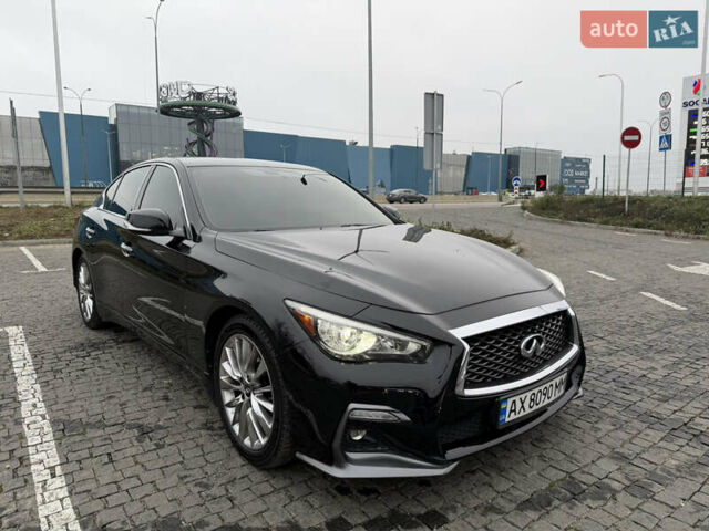 Чорний Інфініті Q50, об'ємом двигуна 3 л та пробігом 86 тис. км за 14500 $, фото 2 на Automoto.ua