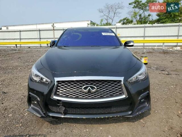 Черный Инфинити Q50, объемом двигателя 3 л и пробегом 84 тыс. км за 2900 $, фото 4 на Automoto.ua