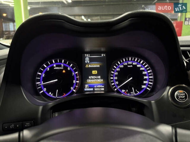 Черный Инфинити Q50, объемом двигателя 3 л и пробегом 64 тыс. км за 21500 $, фото 6 на Automoto.ua