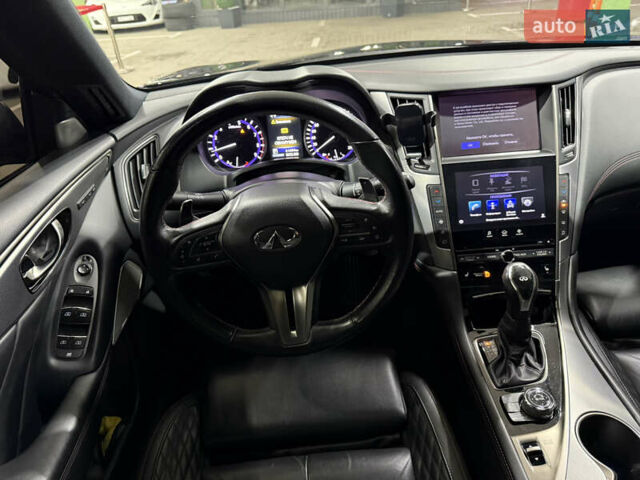 Черный Инфинити Q50, объемом двигателя 3 л и пробегом 64 тыс. км за 21500 $, фото 5 на Automoto.ua