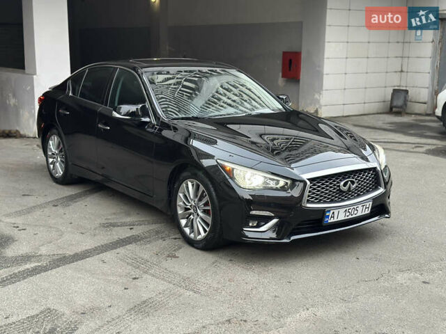 Черный Инфинити Q50, объемом двигателя 3 л и пробегом 110 тыс. км за 18500 $, фото 3 на Automoto.ua