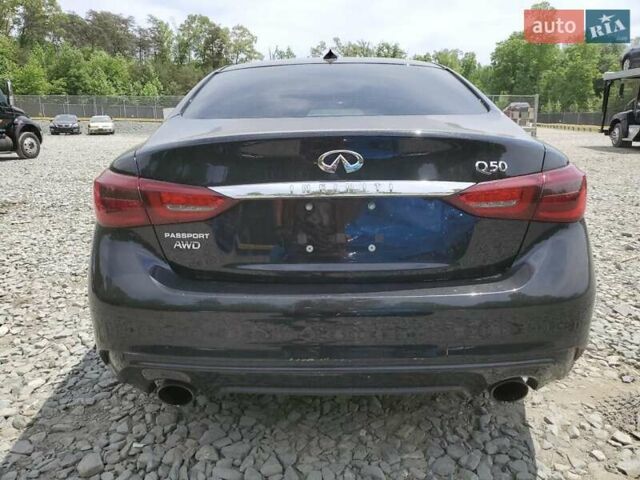 Черный Инфинити Q50, объемом двигателя 3 л и пробегом 80 тыс. км за 2900 $, фото 5 на Automoto.ua