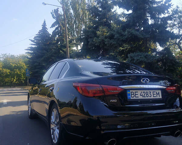 Чорний Інфініті Q50, об'ємом двигуна 3 л та пробігом 60 тис. км за 21000 $, фото 4 на Automoto.ua