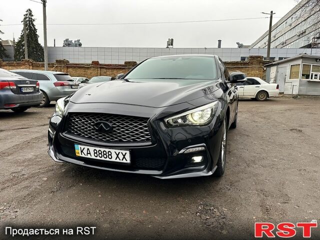 Чорний Інфініті Q50, об'ємом двигуна 3 л та пробігом 52 тис. км за 26500 $, фото 2 на Automoto.ua