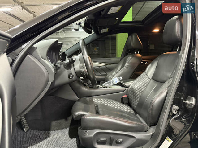 Черный Инфинити Q50, объемом двигателя 3 л и пробегом 64 тыс. км за 21500 $, фото 4 на Automoto.ua