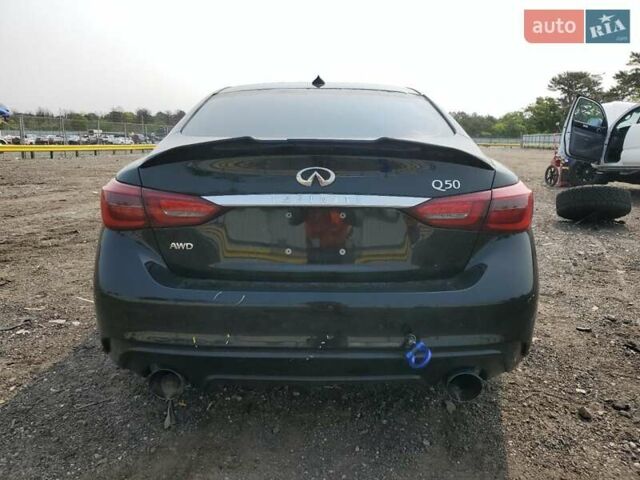 Черный Инфинити Q50, объемом двигателя 3 л и пробегом 84 тыс. км за 2900 $, фото 5 на Automoto.ua