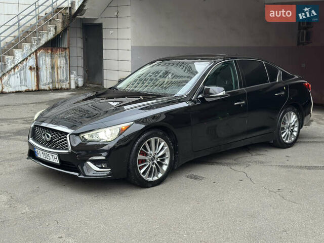 Черный Инфинити Q50, объемом двигателя 3 л и пробегом 110 тыс. км за 18500 $, фото 4 на Automoto.ua