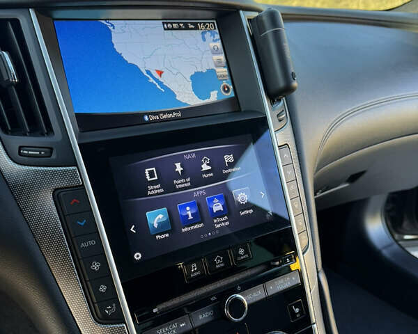 Черный Инфинити Q50, объемом двигателя 3 л и пробегом 114 тыс. км за 23700 $, фото 11 на Automoto.ua