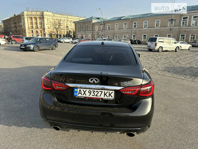 Чорний Інфініті Q50, об'ємом двигуна 3 л та пробігом 79 тис. км за 18500 $, фото 7 на Automoto.ua