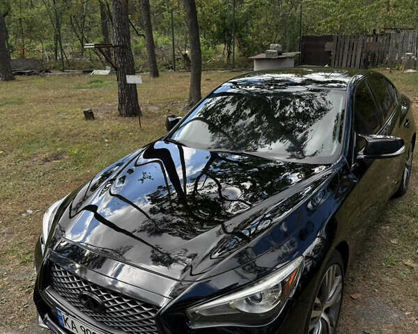 Черный Инфинити Q50, объемом двигателя 3 л и пробегом 92 тыс. км за 19800 $, фото 4 на Automoto.ua