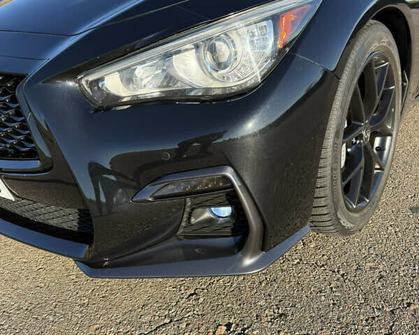 Черный Инфинити Q50, объемом двигателя 3 л и пробегом 114 тыс. км за 23700 $, фото 4 на Automoto.ua