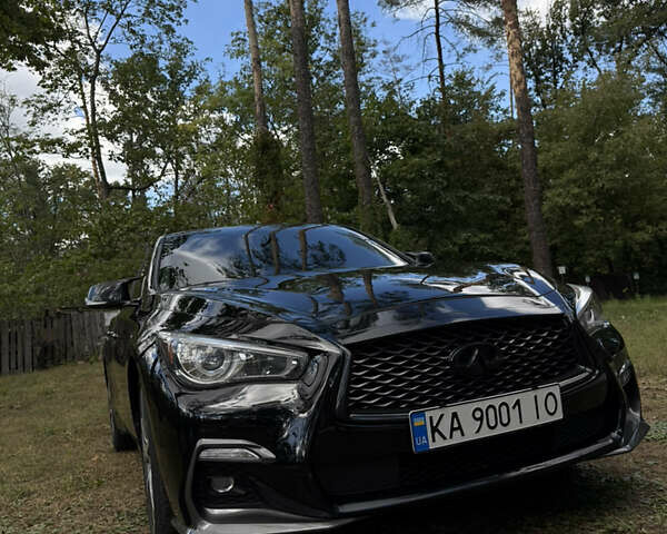 Черный Инфинити Q50, объемом двигателя 3 л и пробегом 92 тыс. км за 19800 $, фото 2 на Automoto.ua