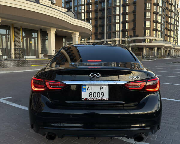 Чорний Інфініті Q50, об'ємом двигуна 3 л та пробігом 82 тис. км за 23000 $, фото 14 на Automoto.ua