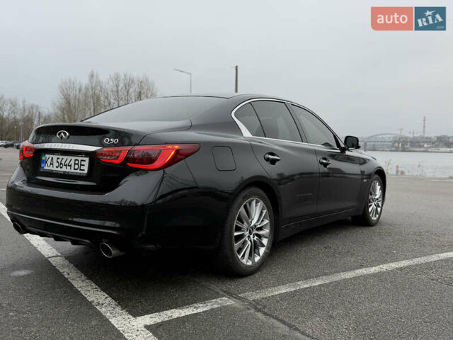 Чорний Інфініті Q50, об'ємом двигуна 1.99 л та пробігом 38 тис. км за 21500 $, фото 4 на Automoto.ua