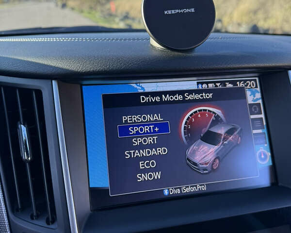 Черный Инфинити Q50, объемом двигателя 3 л и пробегом 114 тыс. км за 23700 $, фото 13 на Automoto.ua