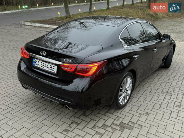 Черный Инфинити Q50, объемом двигателя 1.99 л и пробегом 38 тыс. км за 21500 $, фото 6 на Automoto.ua